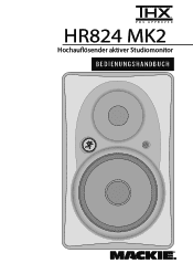 Mackie HR824mk2 Owner's Manual (Deutsch)