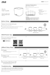 Asus ZenWiFi XD5 3PK QSG Quick Start Guide