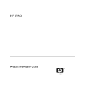 HP iPAQ rx4200 HP iPAQ Product Information Guide