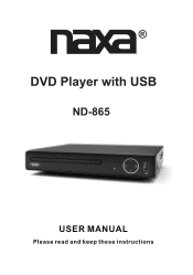 Naxa ND-865 English manual