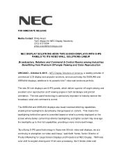 NEC X555UNV-TMX4P Launch Press Release
