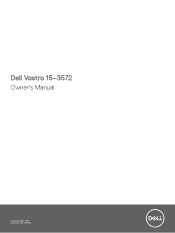 Dell Vostro 3572 Vostro 15-3572 Owners Manual