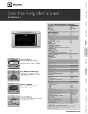 Electrolux EI30BM60MS Product Specifications Sheet (English)