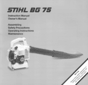 Stihl BG 75 Instruction Manual