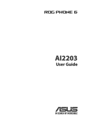 Asus ROG Phone 6D Ultimate Ultimate AI2203 English Version E-manual