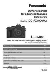 Panasonic LUMIX FZ1000M2 Advanced Operating Manual