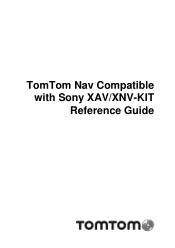 Sony XA-NV300T Reference Guide