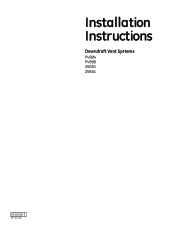 GE PVB98DTBB Installation Instructions