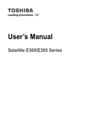 Toshiba E305 PSE30C-006008 Users Manual Canada; English