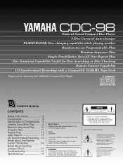 Yamaha CDC-98 Owner's Manual