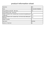 AEG BCX23101EM Product information sheet