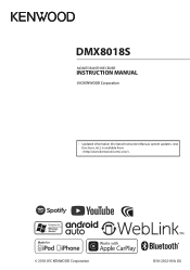 Kenwood DMX8018S Operation Manual