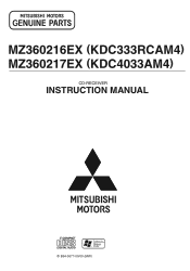 Kenwood MZ360217EX User Manual