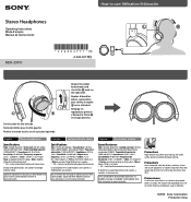 Sony MDR-ZX110 Operating Instructions