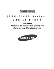 Samsung SGH-T105G User Manual (user Manual) (ver.f6) (English)