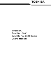 Toshiba Satellite L510 PSLGJC Users Manual Canada; English