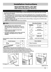 Frigidaire FRA083AT7 Installation Instructions (All Languages)