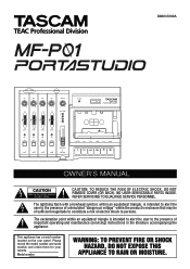 TASCAM MF-P01 Owners Manual