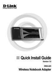 D-Link DWA-645 Quick Installation Guide