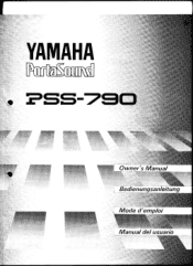Yamaha PSS-790 Manual