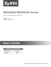 ZyXEL MES3500 Series User Guide