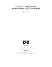 HP Integrity rx7640 Internal Cabling Guide for HP Smart Array Controllers