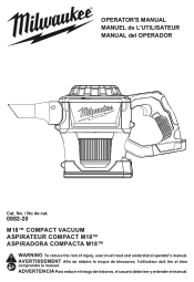 Milwaukee Tool M18 Compact Vacuum Operators Manual