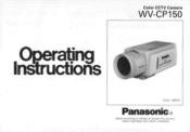 Panasonic WVCP150 WVCP150 User Guide