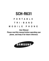 Samsung SCH-R631 User Manual (user Manual) (ver.f2) (English)
