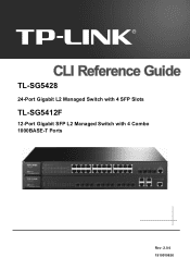 TP-Link TL-SG5412F TL-SG5428 V1 CLI Reference Guide