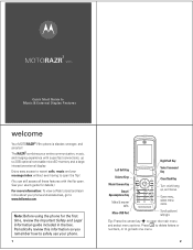 Motorola MOTORAZR V9m Quick Start Guide