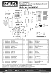 Sealey SAC9002 Parts Diagram