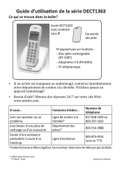 Uniden DECT1363BK French Owners Manual