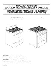 KitchenAid KGRA806PSS Installation Instructions