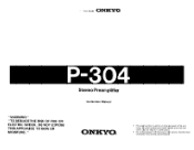 Onkyo P-304 Owner Manual