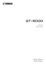 Yamaha GT-5000 GT-5000 Owners Manual