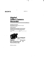 Sony DCR-TRV310 Operating Instructions