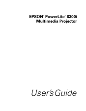 Epson PowerLite 8300i User Manual