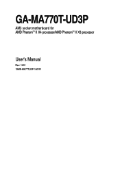 Gigabyte MA770T-UD3P User Manual