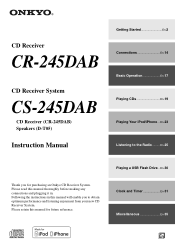 Onkyo CS-245DAB User Manual English
