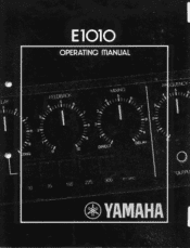 Yamaha E1010 E1010 Owners Manual Image