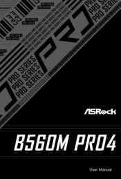 ASRock B560M Pro4 User Manual