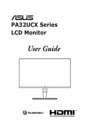 Asus ProArt Display PA32UCX-PK PA32UCX-P Series User Guide
