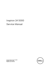 Dell Inspiron 24 5475 Inspiron 24 5000 Service Manual