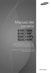 Samsung S19C150F User Manual Ver.1.0 (Spanish)