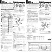 Yamaha VA-7W Owner's Manual