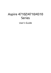Acer Aspire 4710Z Aspire 4310, 4710, 4710Z User's Guide EN