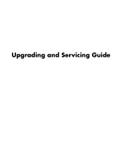 HP Pavilion w1200 Upgrading and Servicing Guide