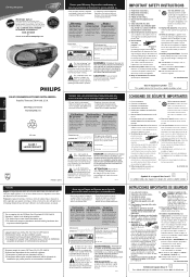 Philips AZ1300 User manual