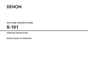 Denon S-101 Owners Manual - Eng/Span